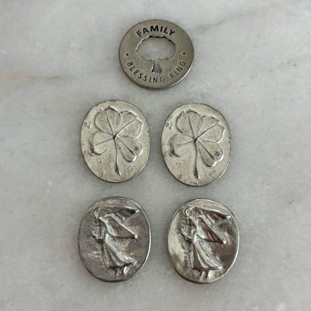 Silver Blessing Ring and Tokens